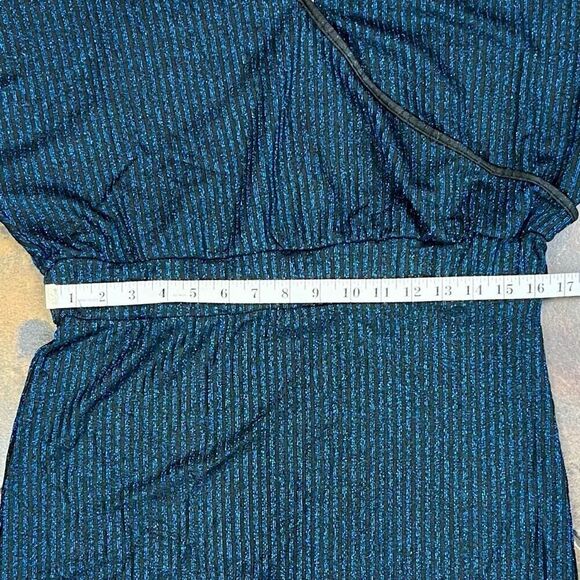 SHEIN Privé Surplice Neck Lantern Sleeve Bodycon Dress XL - Picture 9 of 11